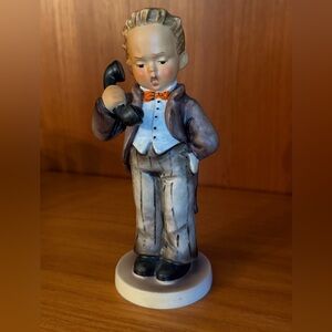 Goebel Figurine with Black and Brown Accents